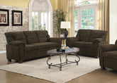 Coaster Clemintine Upholstered Pillow Top Arm Living Room Set Model 506571-S2